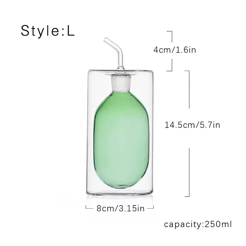 Glass oil pot