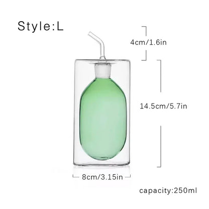 Glass oil pot