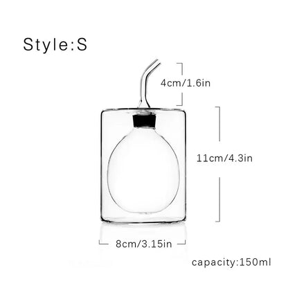 Glass oil pot