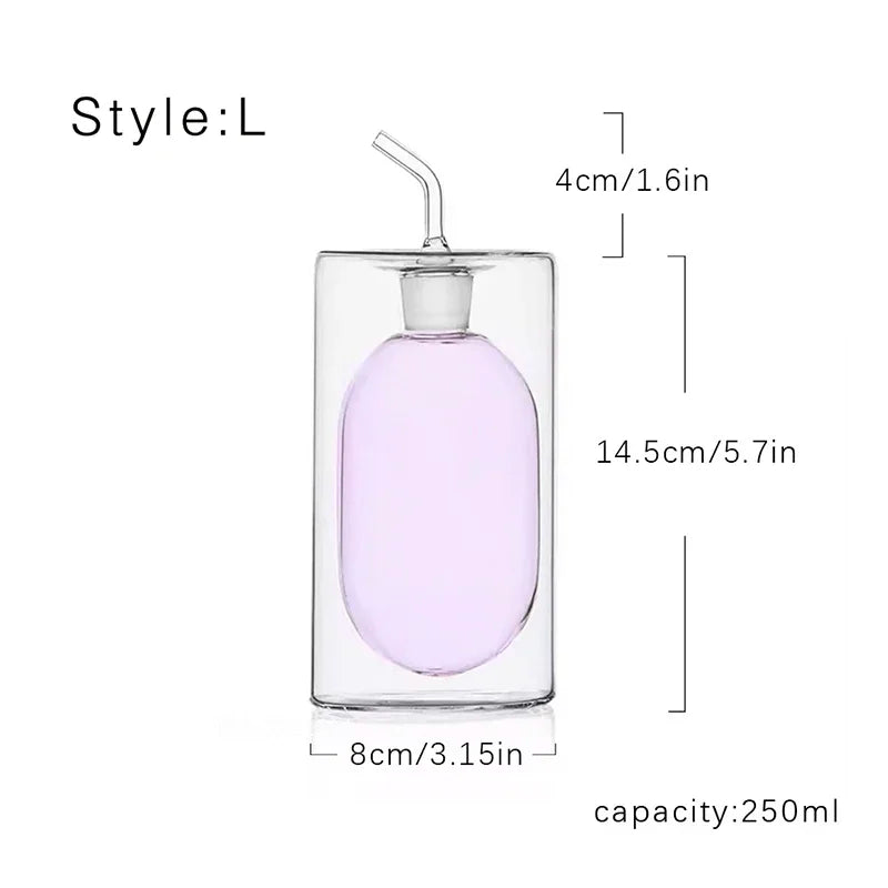 Glass oil pot