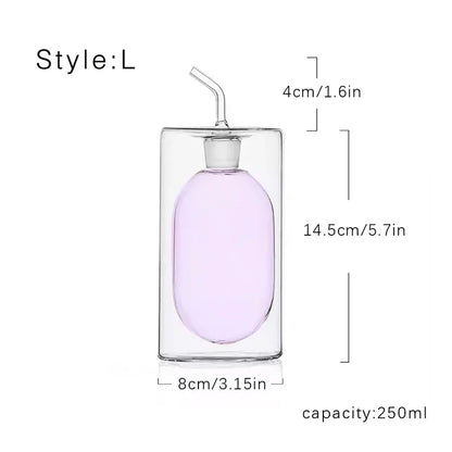Glass oil pot