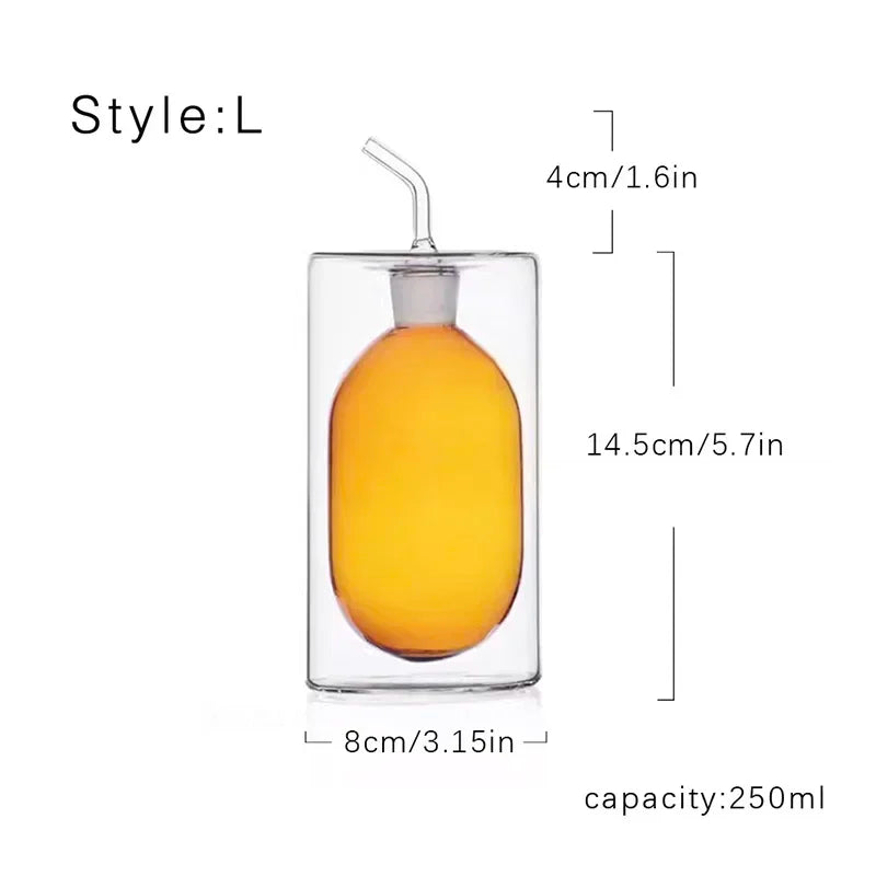 Glass oil pot