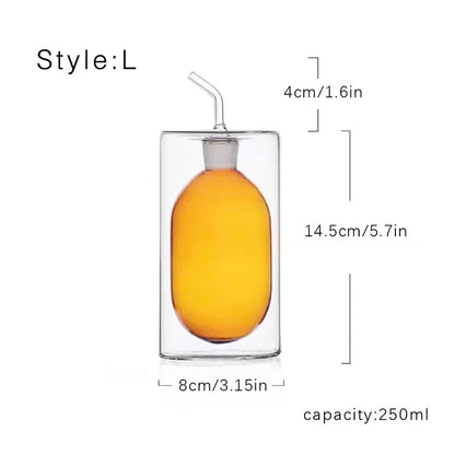 Glass oil pot