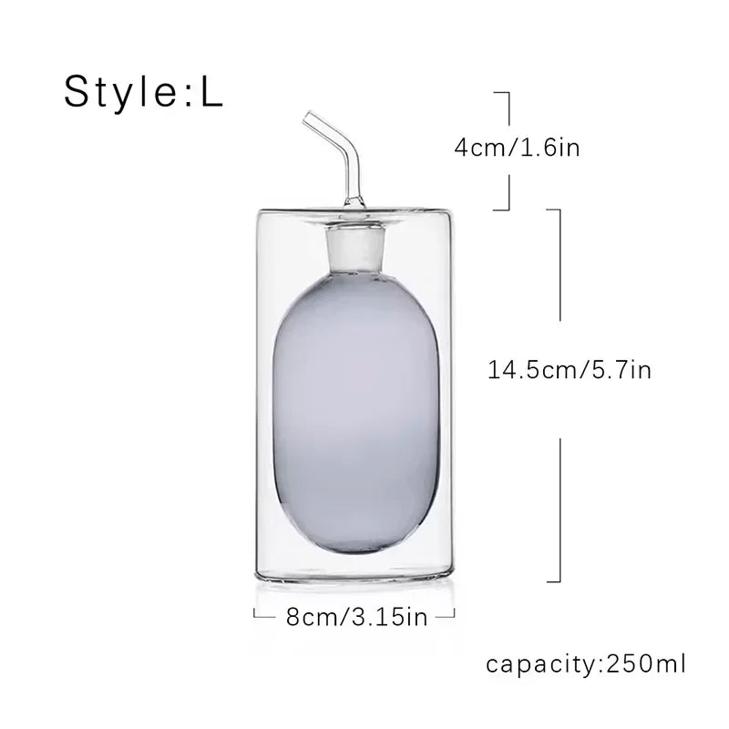 Glass oil pot