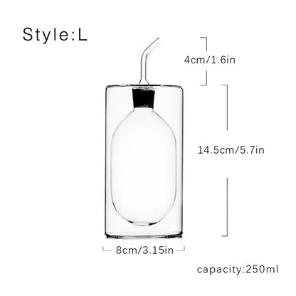 Glass oil pot