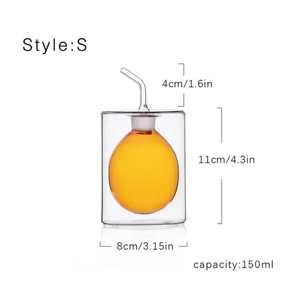 Glass oil pot