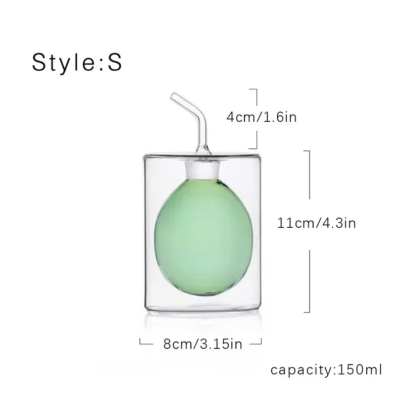 Glass oil pot