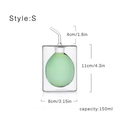 Glass oil pot