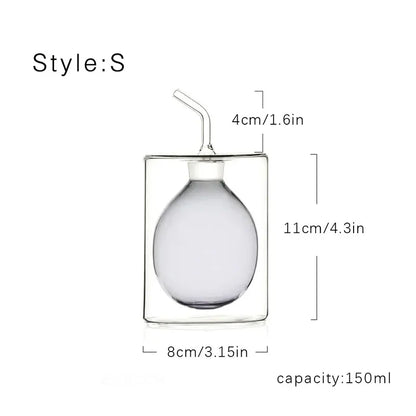 Glass oil pot